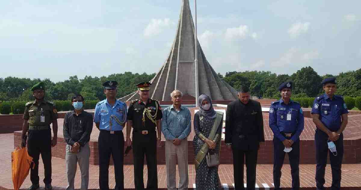 Newly-appointed Indian High Commissioner to Bangladesh , Mujib Barsho , National Mausoleum , Vikram Kumar Doraiswami , Liberation War martyrs , tribute to Liberation War martyrs , Indian High Commissioner , Indian High Commissioner to Bangladesh